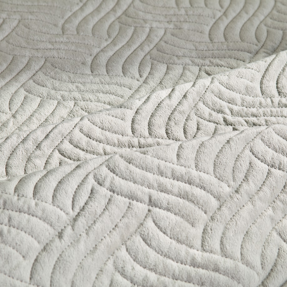 Jednokolorowa narzuta na łóżko z wytłoczonym wzorem Bessaria 200x220 cm