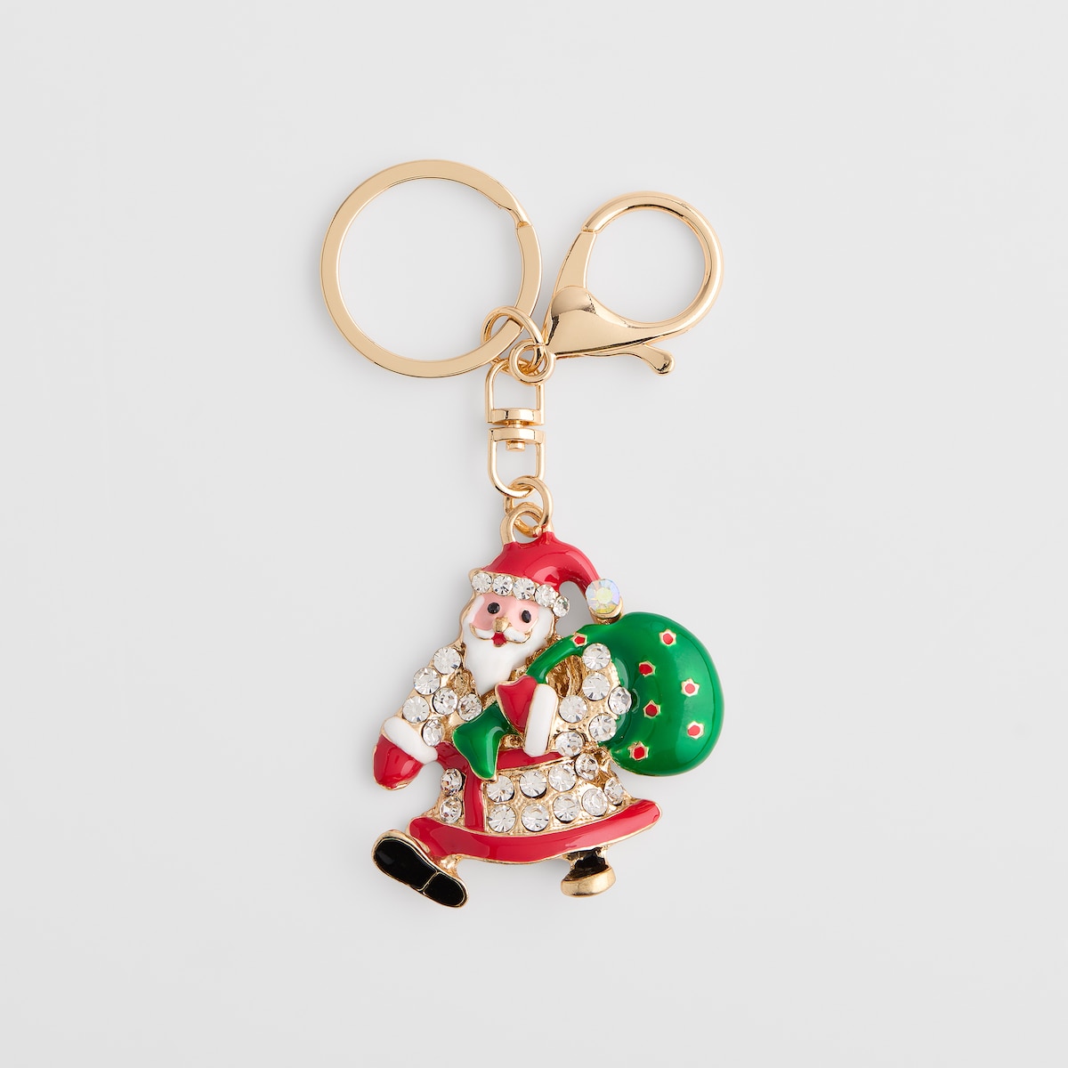 Brelok Santa z motywem mikołaja