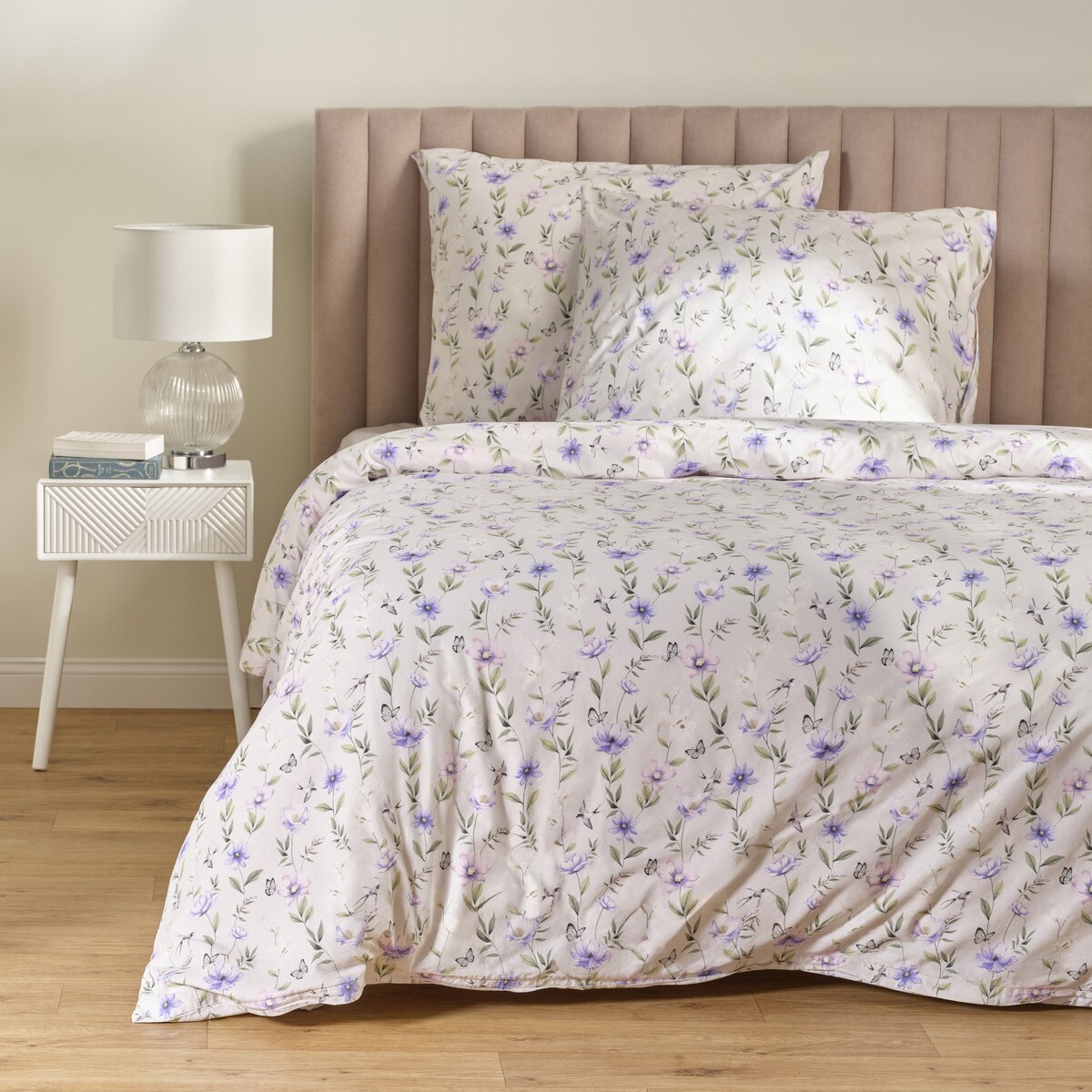 Pościel Bawełniana Serafino 200x220 cm z wzorem kwiatowym