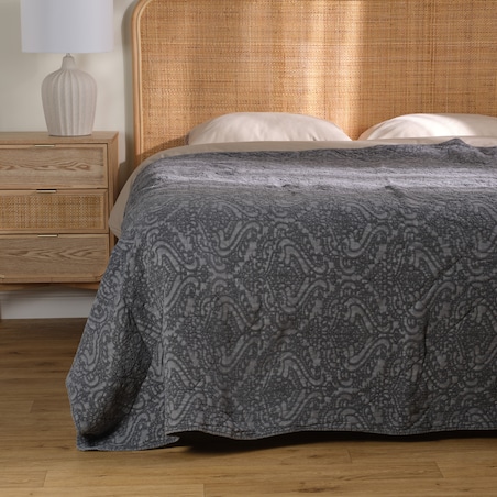 Narzuta Bawełniana Doreno 200x220 cm z motywem arabeski