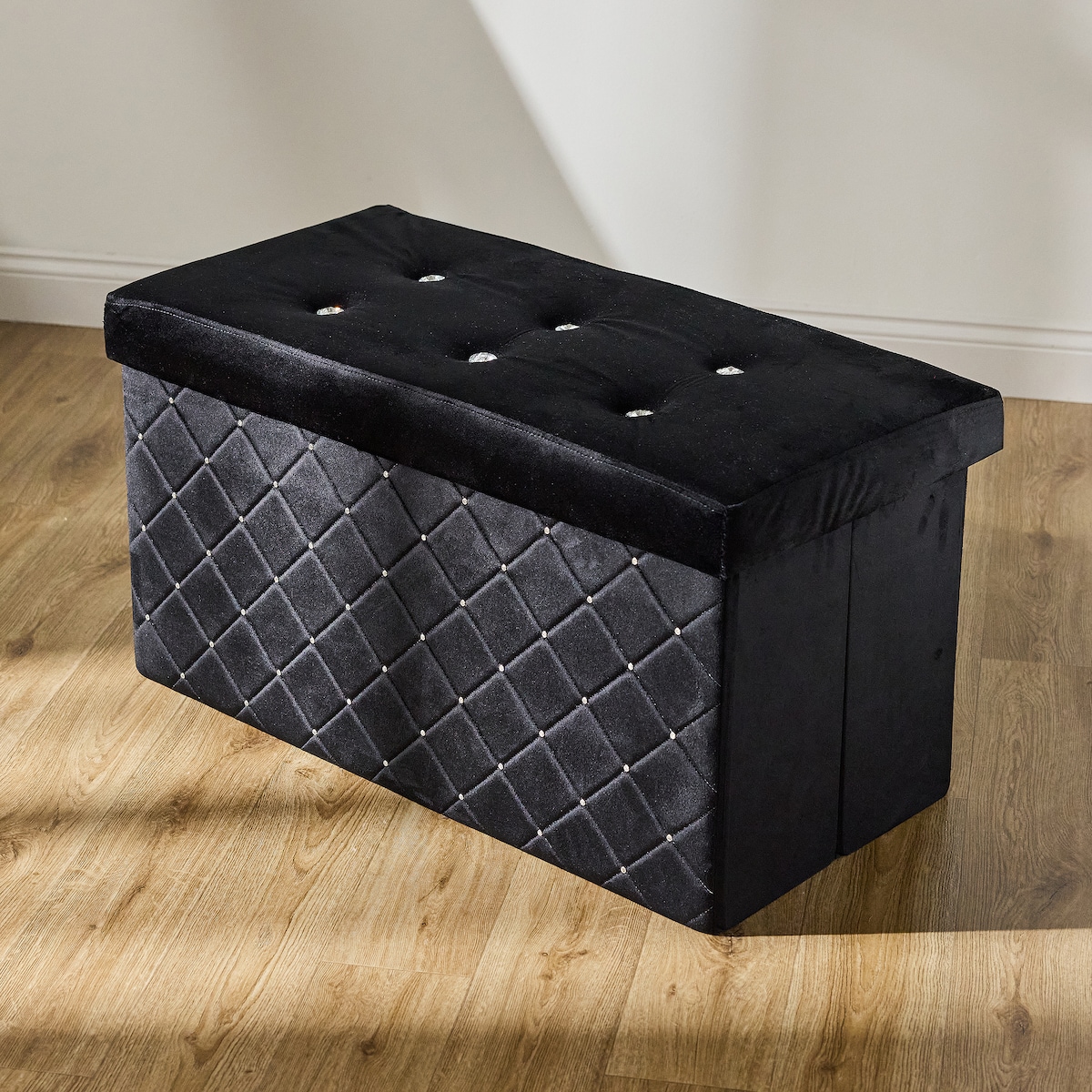 Puf ze schowkiem Diamante 80x40 h40 cm