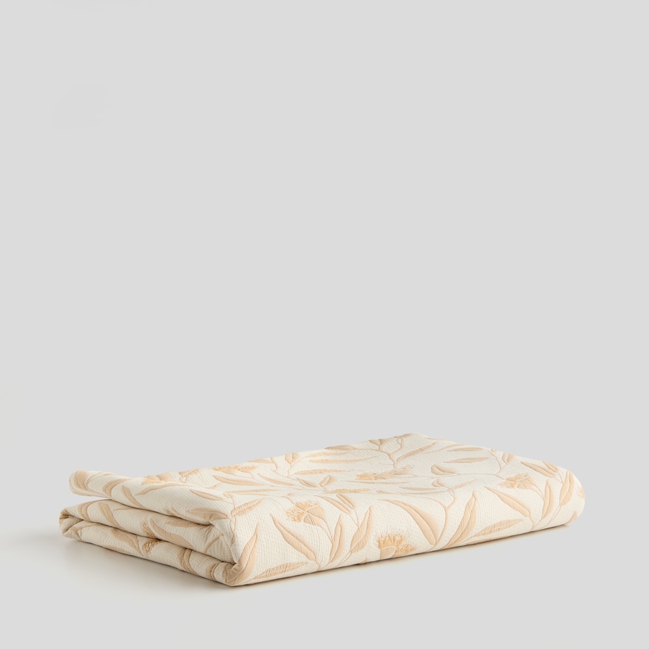 Narzuta Giardino 200x220 cm z motywem liściastym