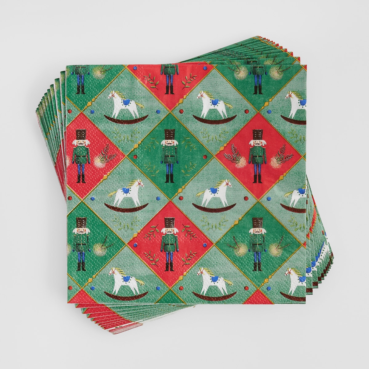 Komplet Serwetek Nutpacher z motywem dziadka do orzechów