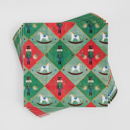 Komplet Serwetek Nutpacher z motywem dziadka do orzechów