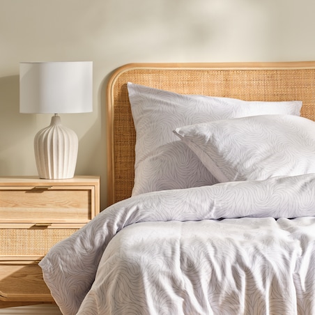 Pościel z bawełny satynowej Linguine 200x220 cm z motywem abstrakcyjnym