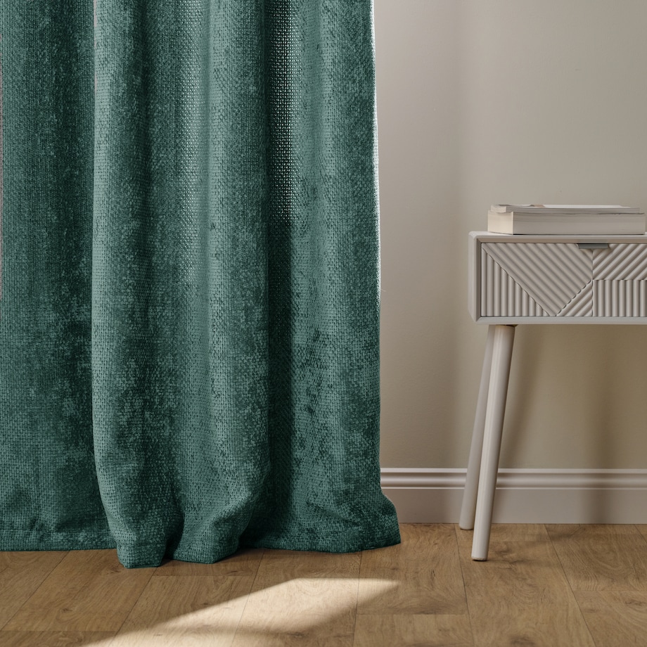 Zasłona Welwetowa Leila 140x250 cm z motywem geometrycznym