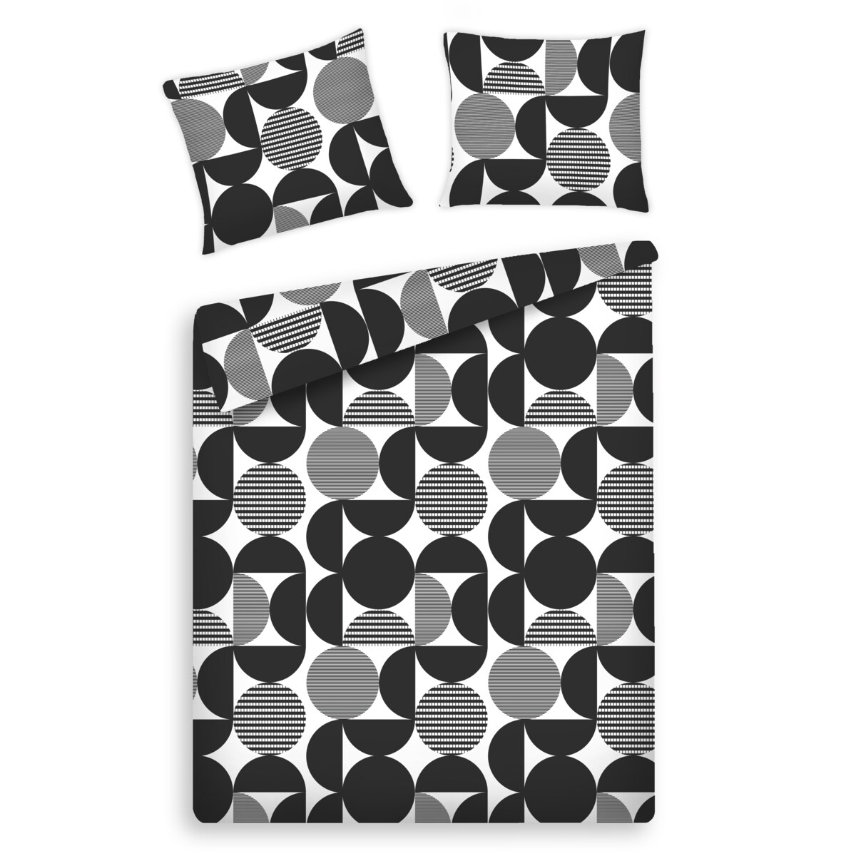 Pościel z bawełny satynowej Kasjoz 160x200 cm