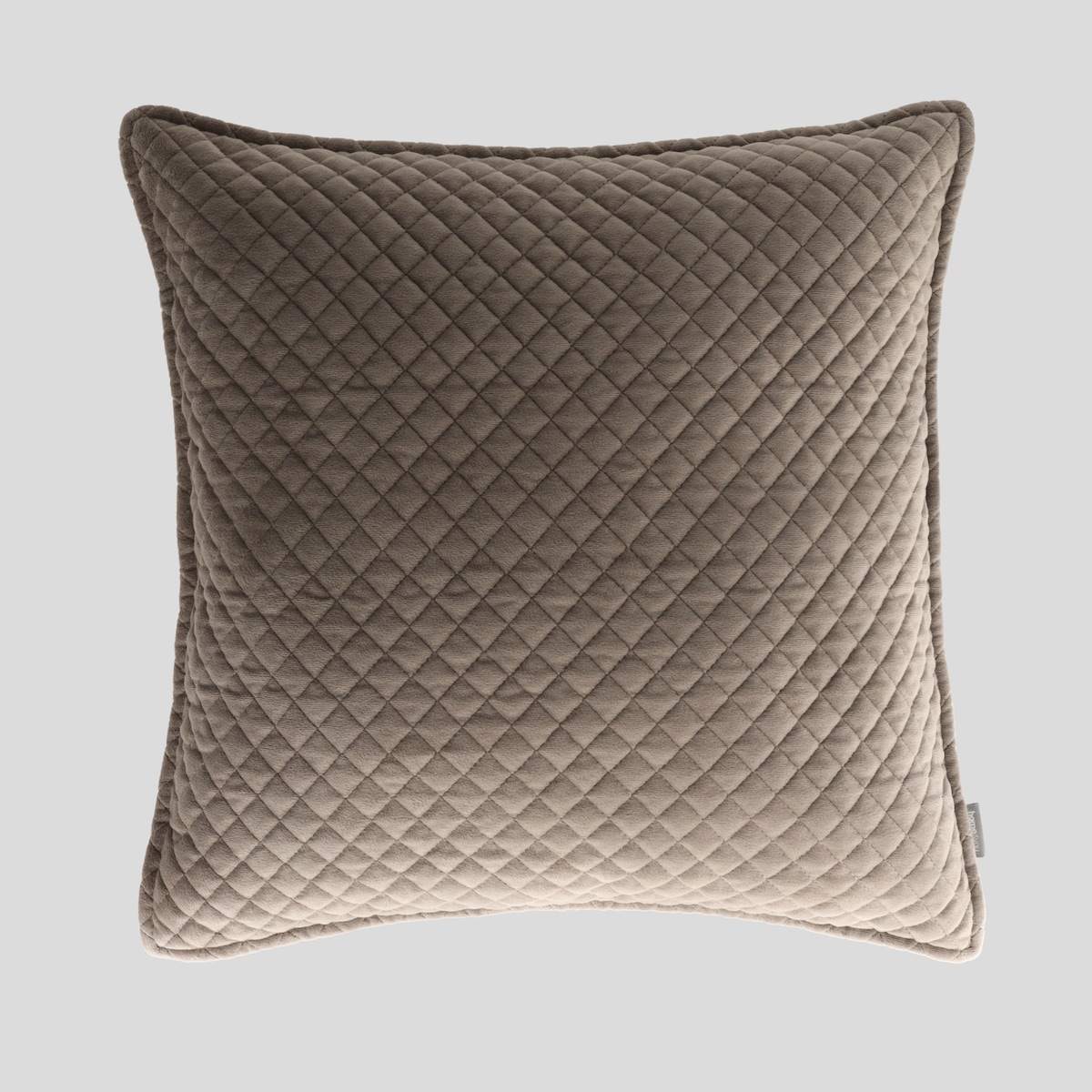 Poszewka welwetowa z geometrycznym przeszyciem Plums 45x45 cm