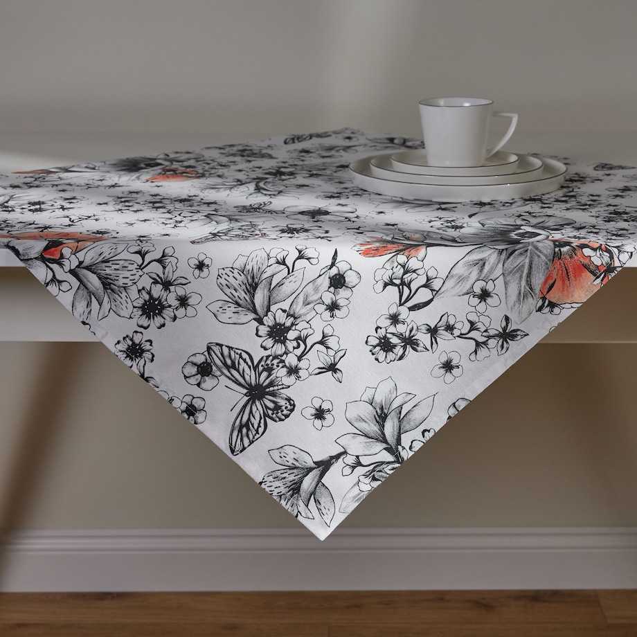 Serweta Drukowana Carmir 80x80 cm z motywem kwiatowym