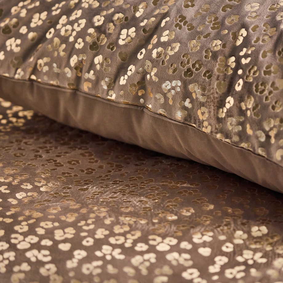 Pościel welwetowa ze złotym nadrukiem Panterin 200x220 cm