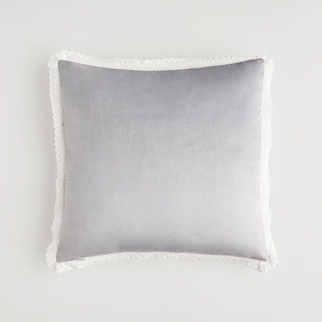 Poszewka Welwetowa Borrelio 45x45 cm z motywem kwiatowym