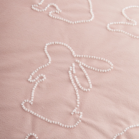 Poszewka Haftowana Hopillow 45x45 cm z motywem królika