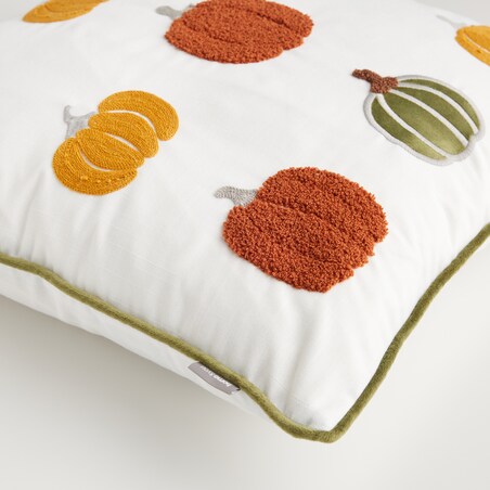 Poszewka Haftowana Pumpkinio 45x45 cm z motywem dyni