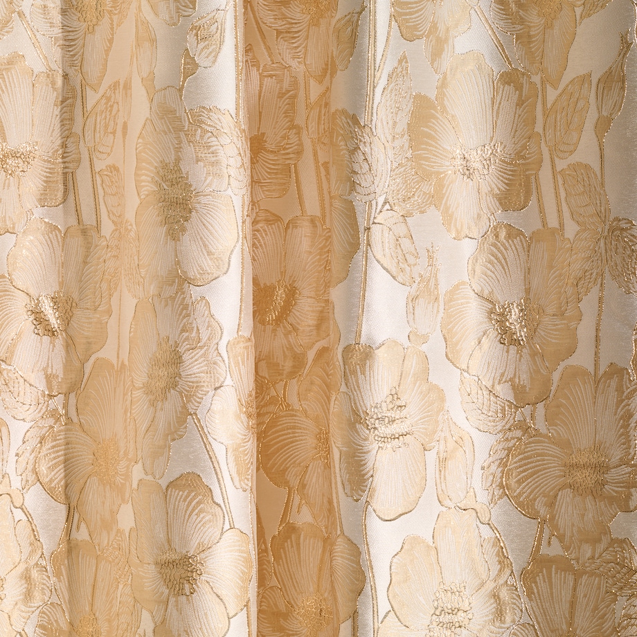 Zasłona Żakardowa Makowka 140x250 cm z motywem kwiatowym