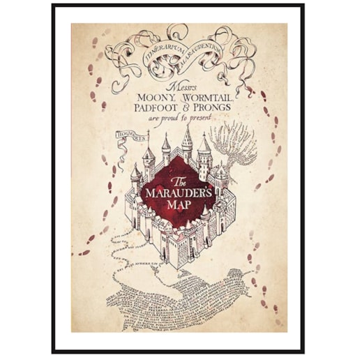 Poster Story, Plakat, Obraz - Harry Potter Mapa Huncwotów