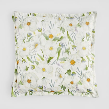 Poszewka z nadrukiem Emeris 45x45 cm z motywem kwiatowym