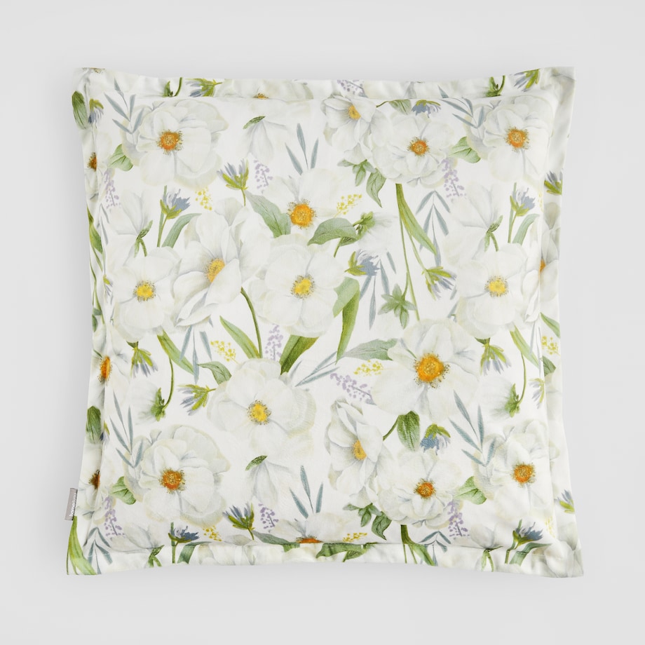Poszewka z nadrukiem Emeris 45x45 cm z motywem kwiatowym