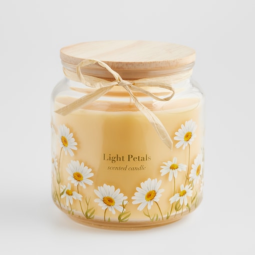 Świeca Zapachowa Daisy z motywem kwiatowym