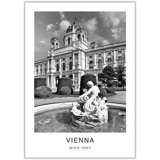 plakat vienna - wiedeń 30x40 cm