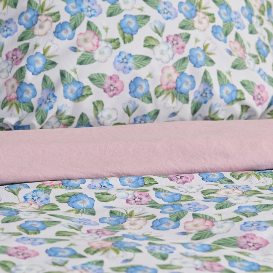 Pościel Bawełniana Pansiso 160x200 cm z wzorem kwiatowym