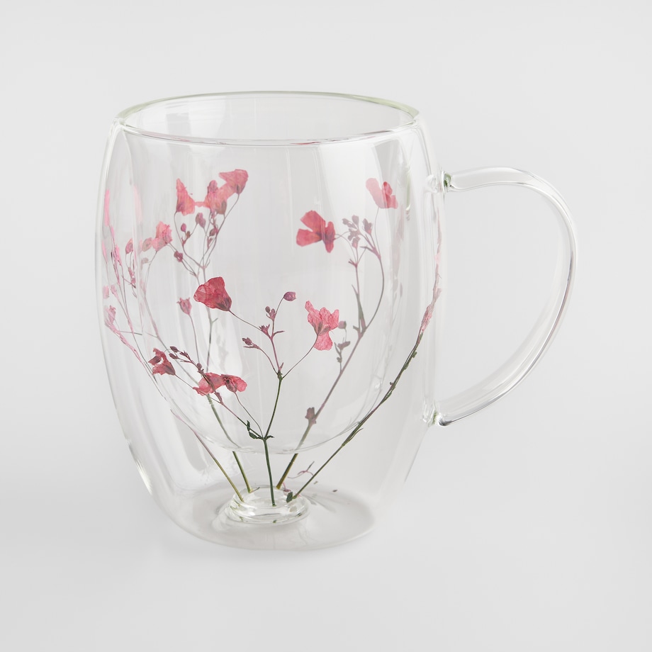 Komplet Szklanek Florrisa set z motywem kwiatowym