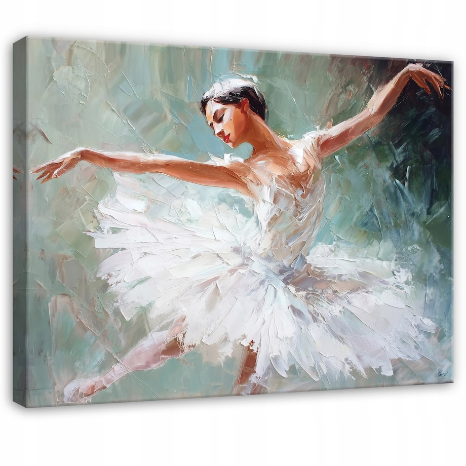 OBRAZ KOBIETA BALETNICA POP ART DO SYPIALNI SALONU KUCHNI NA PŁÓTNIE 60x40