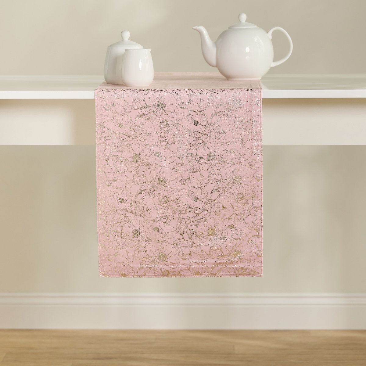 Bieżnik z nadrukiem Casinosis 35x180 cm z motywem kwiatowym