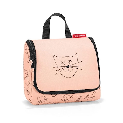 Kosmetyczka toiletbag S kids cats and dogs rose - poliester