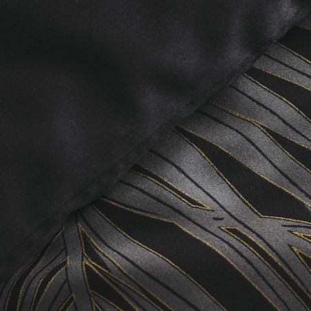 Pościel z bawełny satynowej Palmnight 200x220 cm z motywem roślinnym