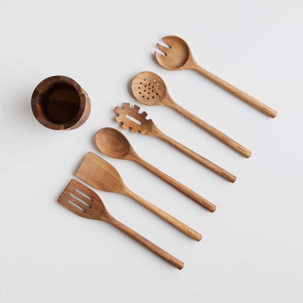 7-elementowy Zestaw Utensyliów ze stojakiem Trebiens