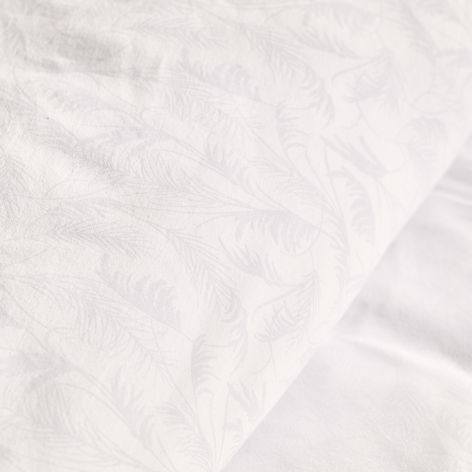 Pościel z bawełny satynowej Lorianna 160x200 cm z motywem roślinnym