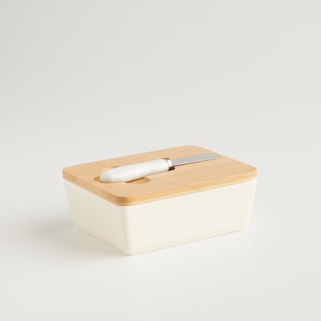 Maselniczka z bambusową pokrywką i nożykiem do masła Liners