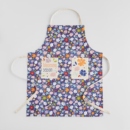 Fartuch Bloomi 70x85 cm z motywem kwiatowym