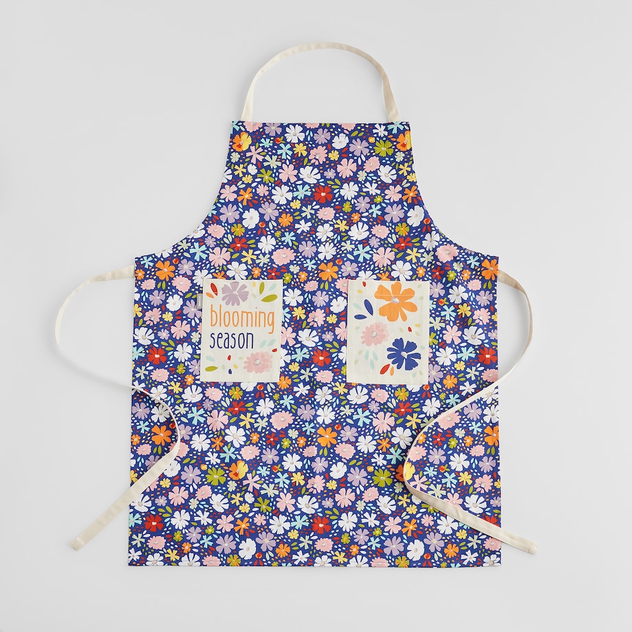 Fartuch Bloomi 70x85 cm z motywem kwiatowym