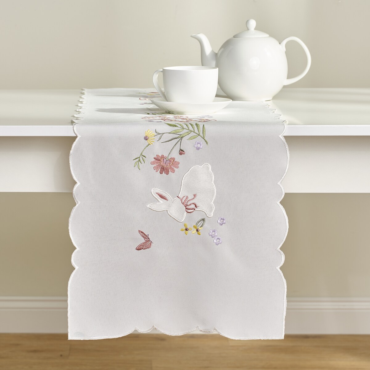 Bieżnik Haftowany Lapique 35x174 cm z motywem jajka