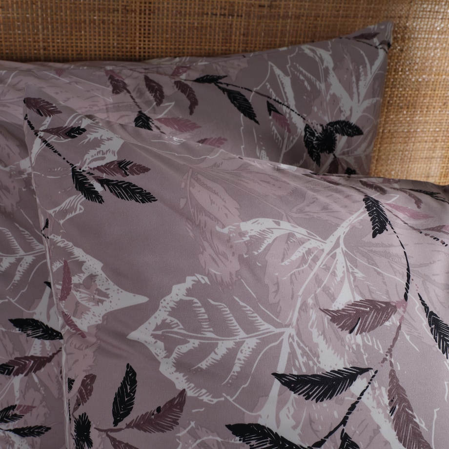 Pościel Z Mikrofibry Arianna 160x200 cm z motywem liściastym