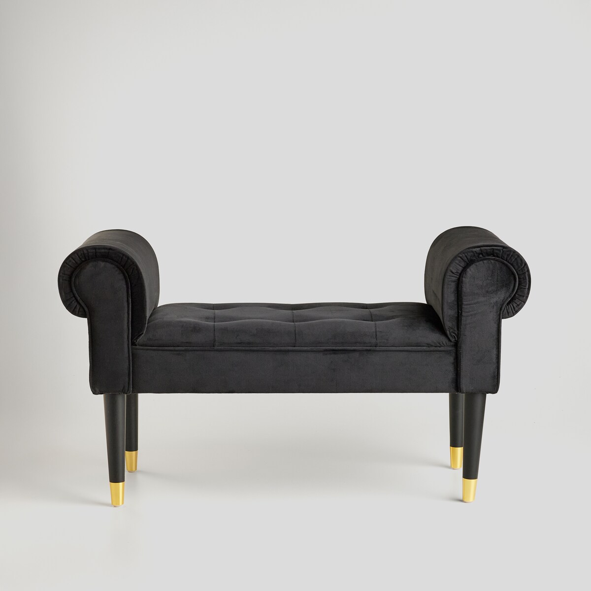 Welurowy szezlong w stylu glamour wykończony cyrkoniami atlin