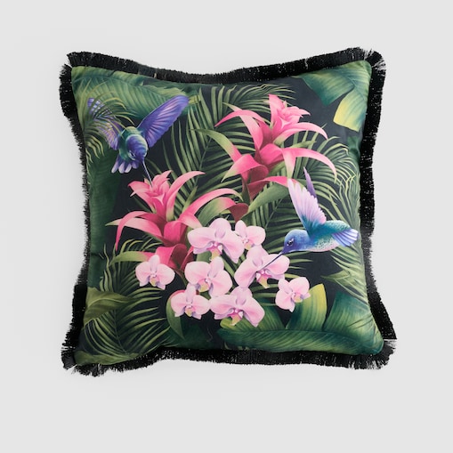 Poszewka z nadrukiem Tripini 45x45 cm z motywem kwiatowym