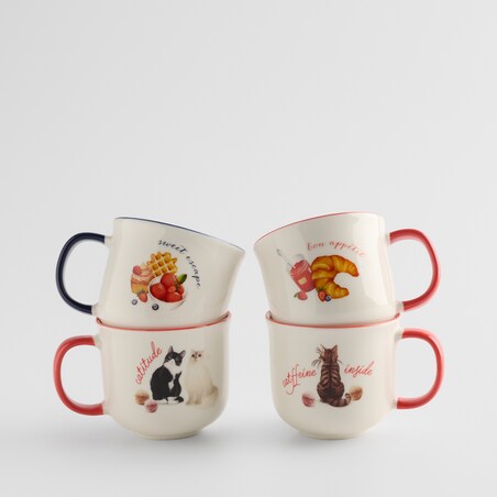 Kubek Brunchery waffle z motywem kulinarnym