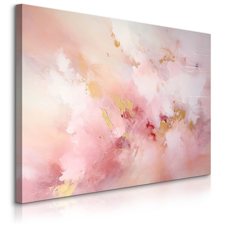 Obraz Ścienny Do Sypialni Salonu Różowy Beton Akwarele Styl Glamour 120x80cm