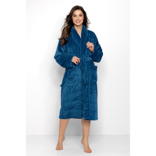 Szlafrok One And Only Long Turquoise Turquoise, XXL