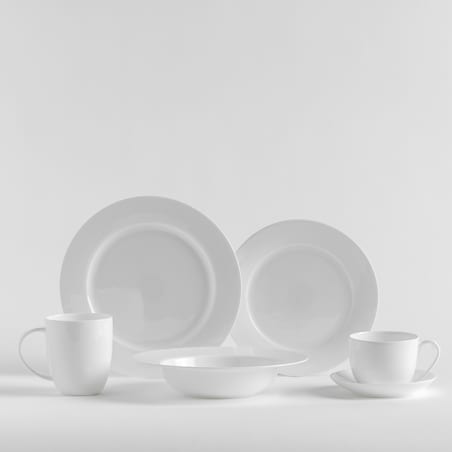 Klasyczny Kubek z Porcelany Kostnej Bianco