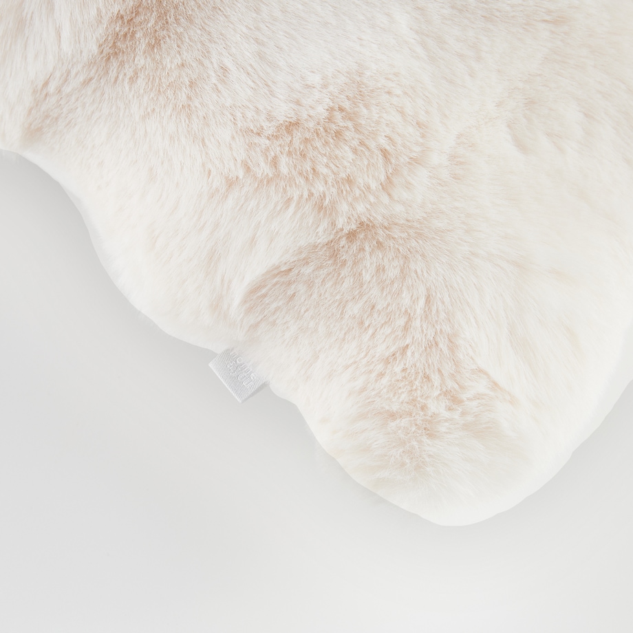 Poszewka Futrzana Bares 45x45 cm w kratę