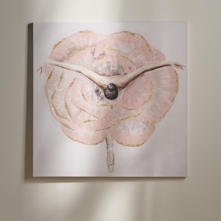 Ręcznie zdobiony obraz Flowerlady