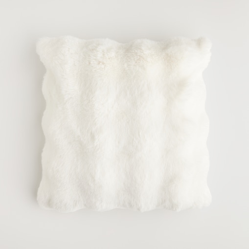 Poszewka Futrzana Bares 45x45 cm w kratę