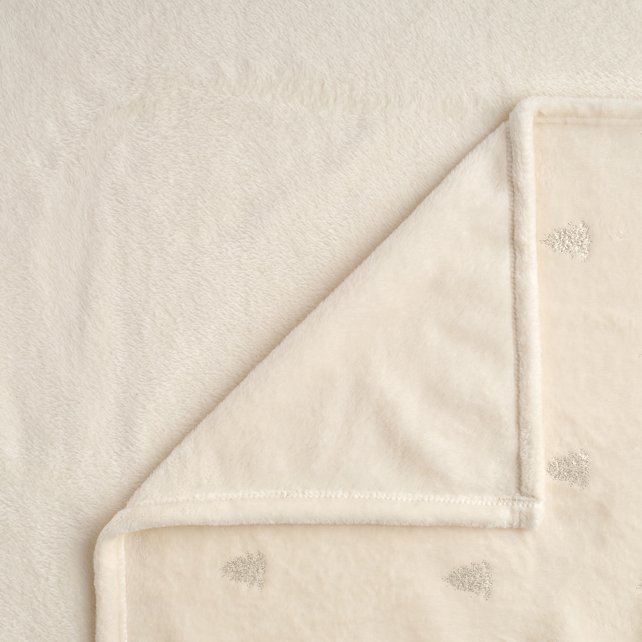 Drukowany koc Genna 150x200 cm z motywem choinki