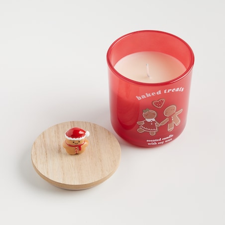 Świeca Zapachowa Ginno cookie z motywem piernika