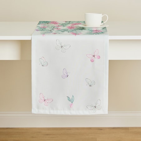 Bieżnik z nadrukiem Fenrys 35x180 cm z motywem roślinnym