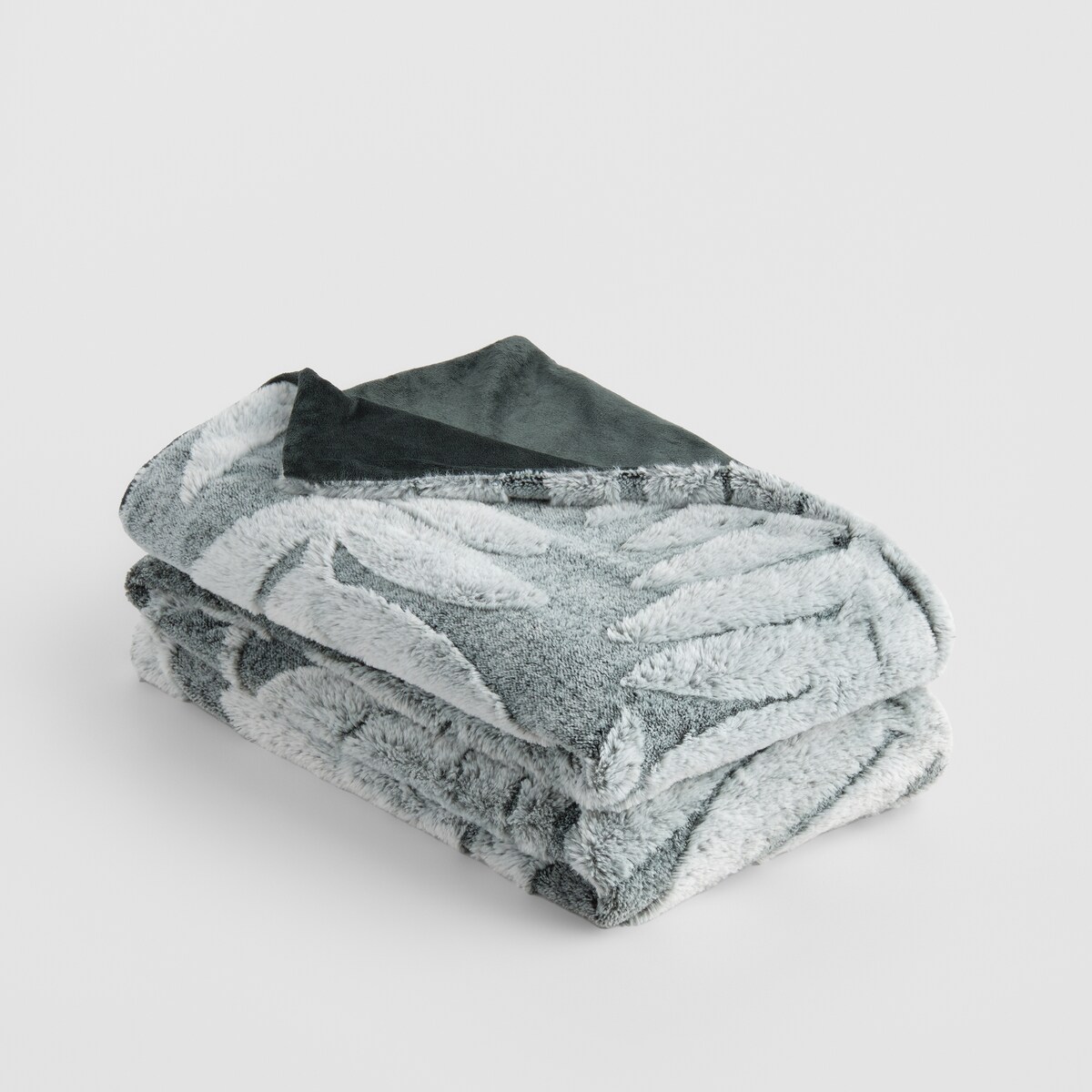 Drukowana futrzana narzuta na łóżko Valerina 180x200 cm