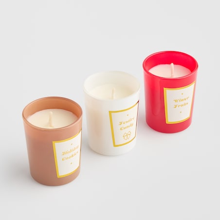 Komplet Świec Zapachowych Hannings z motywem piernika